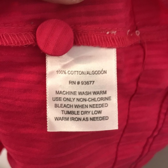 St. John’s Bay Pink Sleeveless Ruffle Blouse L - Picture 6 of 7